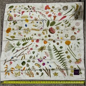 Asprey Silk Botanical Print Scarf
